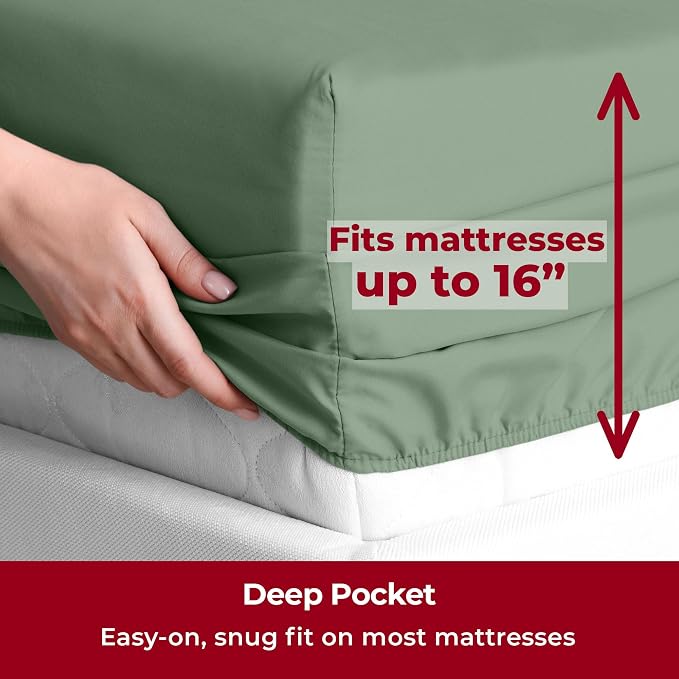 Mellanni Split King Sheets Set - Image 5
