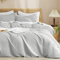 PHF Waffle Weave Duvet Cover California King, No Snagging Ultra Soft Luxury by PHF