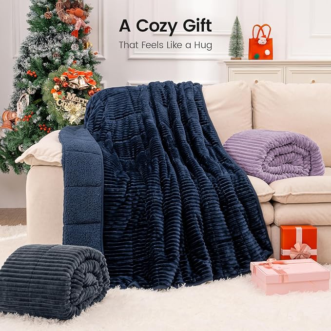 Sherpa Fleece Adult Weighted Blanket 20lbs - Image 8