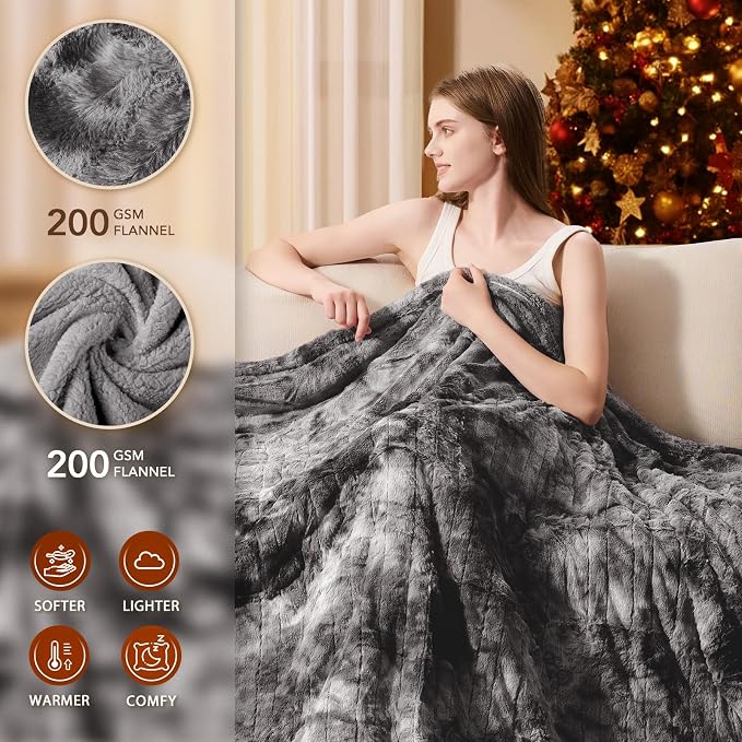 Homemate Electric Heated Blanket Queen Size - Image 2
