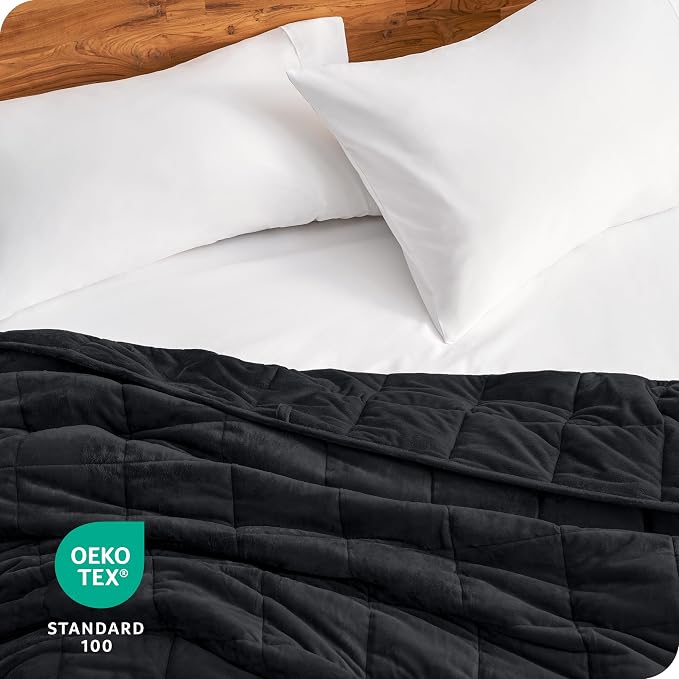 Bare Home Weighted Blanket Queen Size 17lb - Image 7