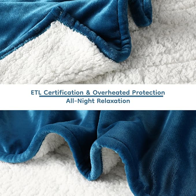 LaffyLo Electric Heated Blanket Full Size 72 x 84, Fast Heating Blanket - Image 7
