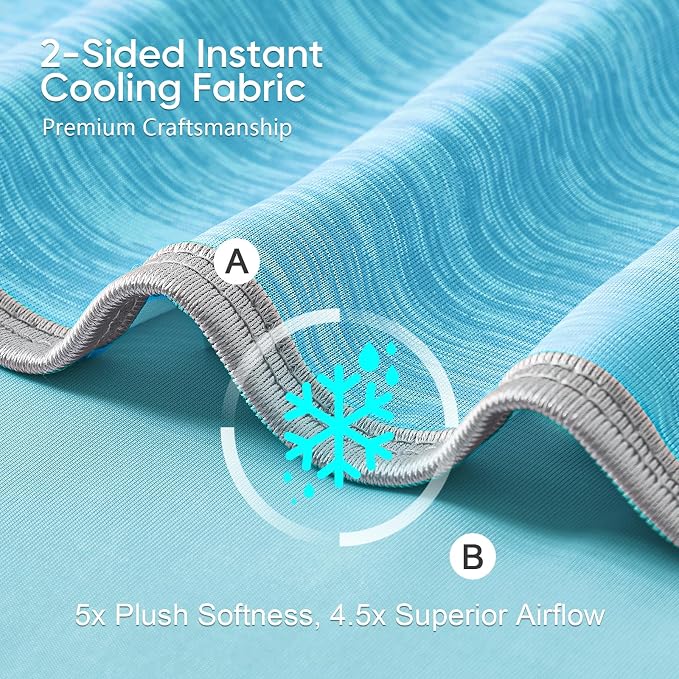 KMUSET Cooling Blanket Twin XL, Double Sided Summer Cooling Blankets - Image 3