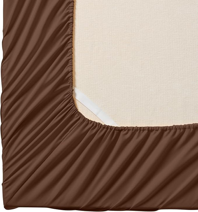 Twin Fitted Sheet Only with Full Elastic & Built in Corner Sheet Straps to - Image 2