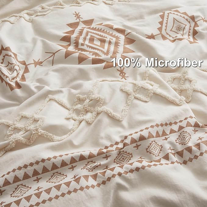 Oli Anderson Boho Duvet Cover Set King Size, Durable and Super Soft Duvet Covers - Image 3