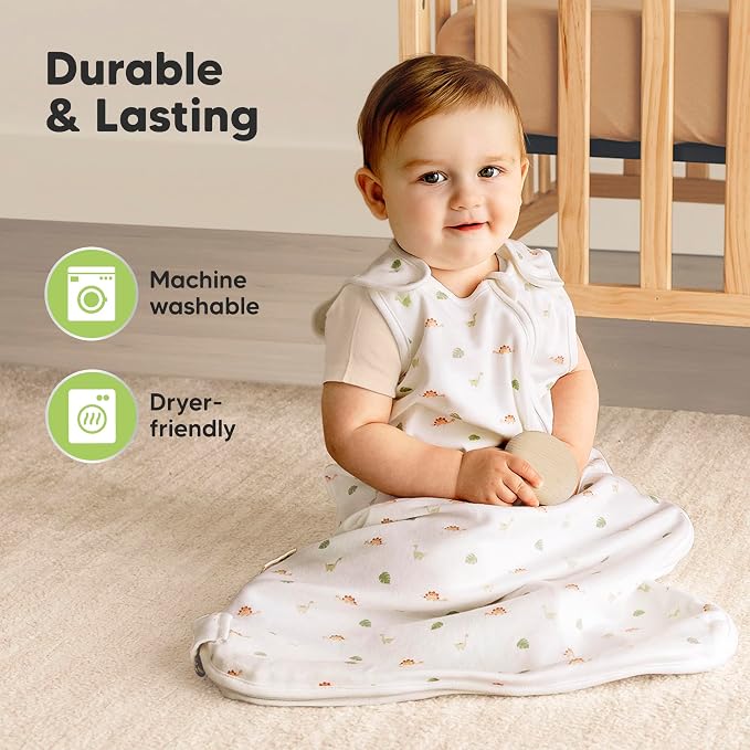 2-Pack Organic Baby Sleep Sacks, 100% Cotton - Image 8