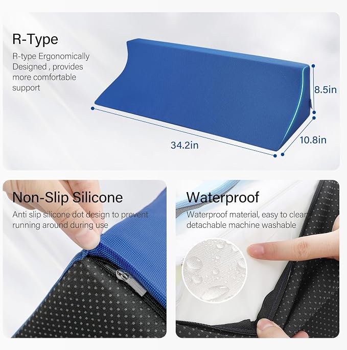34.2in Bed Wedges & Body Positioners, 30 Degree Wedge Pillow - Image 6