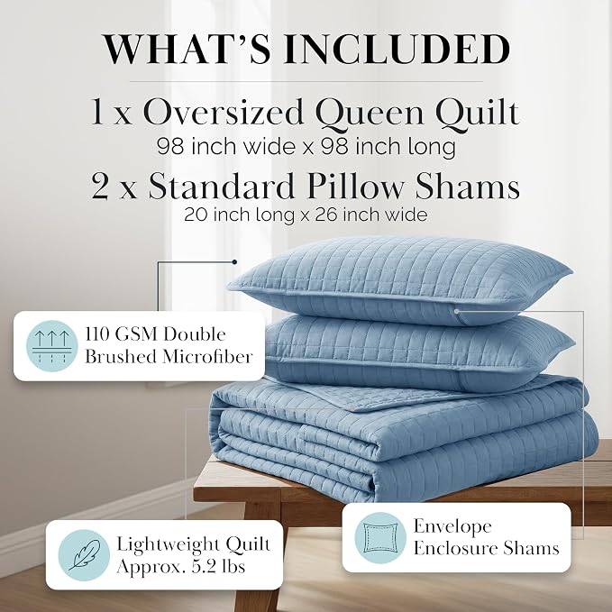 Southshore Fine Living, Inc. Queen Quilt Bedding Set, Summer Comforter Quilts - Image 2