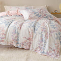 OAITE Duvet Cover Set King Size Floral Pattern Ultra Soft 100% Cotton Duvet by OAITE