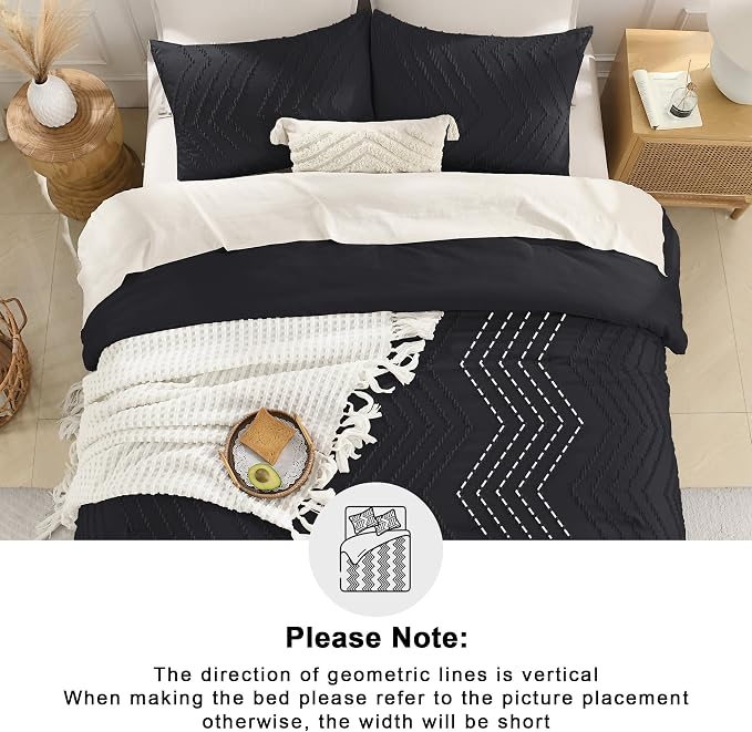 Andency Black Twin/Twin XL Comforter Set, Twin Bed Comforter - Image 5