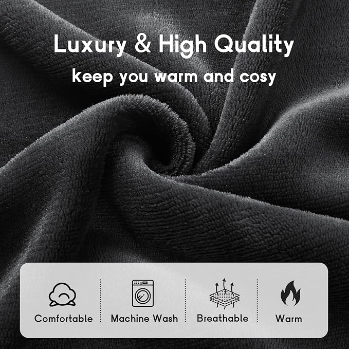 Heated Blanket Electric Blanket King Size 90''x100'' - Image 3