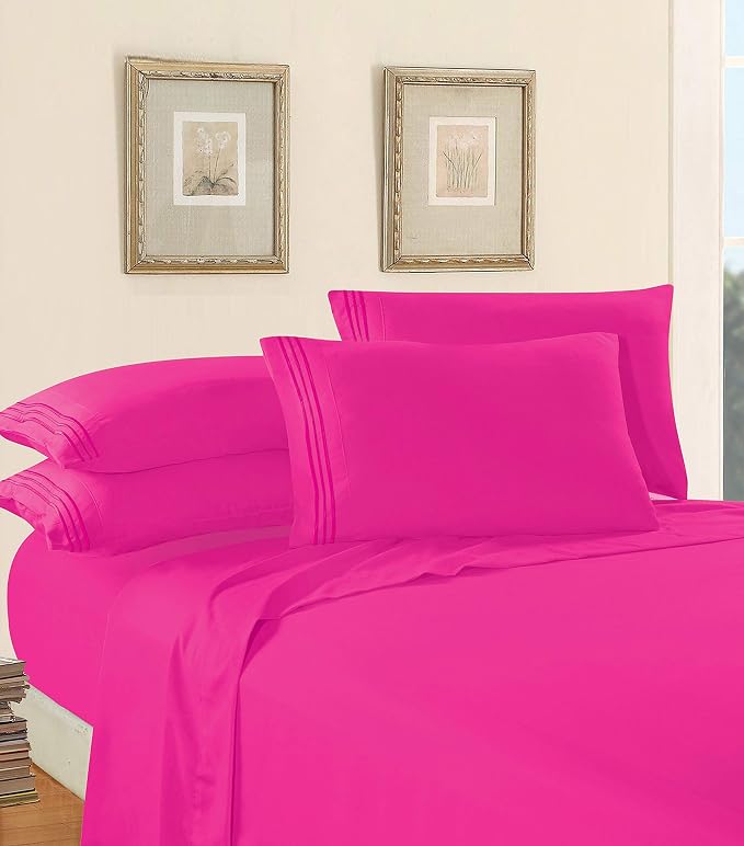 Elegant Comfort Luxury 1500 Premium Hotel Quality Microfiber 5-Piece Sheet Set - Image 3