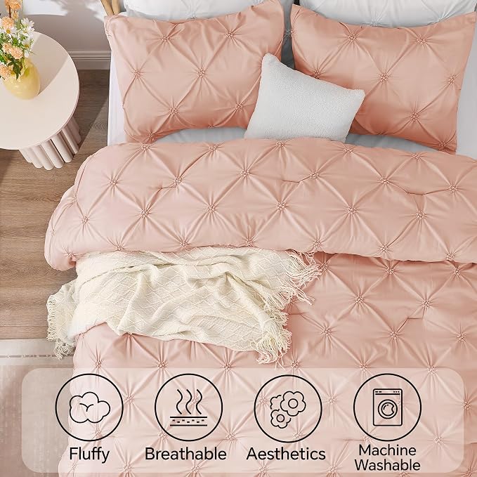 BEDELITE Dusty Pink Queen Comforter Set - Image 5