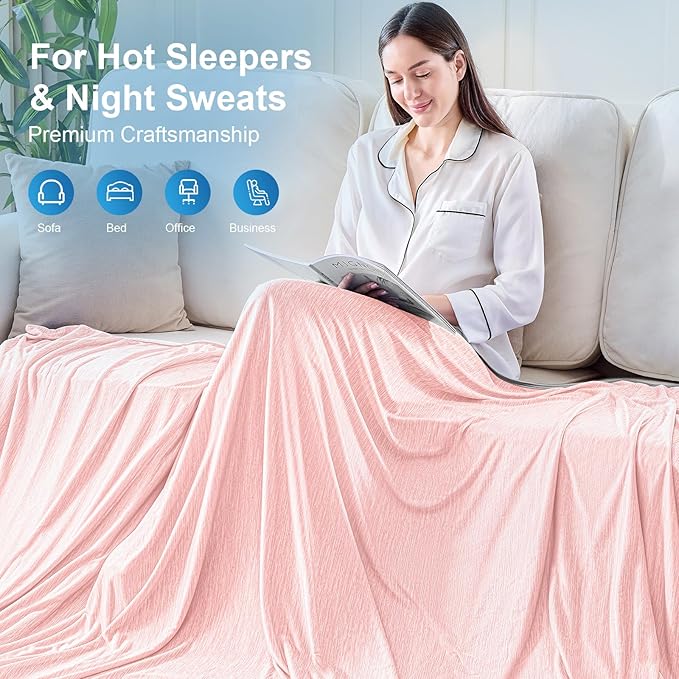 KMUSET Cooling Blanket Full Size（80"x90", Double Sided Summer Cooling Blankets - Image 8