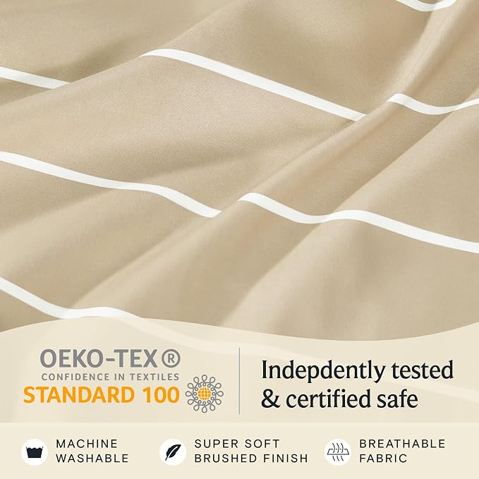 LuxClub 4 PC Queen Size Sheet Set, Breathable Luxury Bed Sheets, Deep Pockets - Image 6