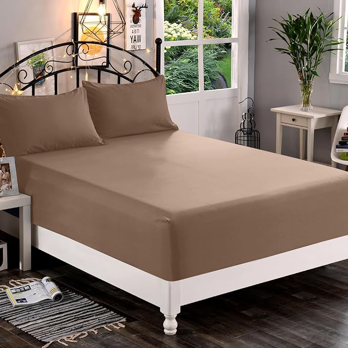 Elegant Comfort 1500 Premium Quality Fitted Sheet Ultra Soft 18-24 Inch Extra - Image 2