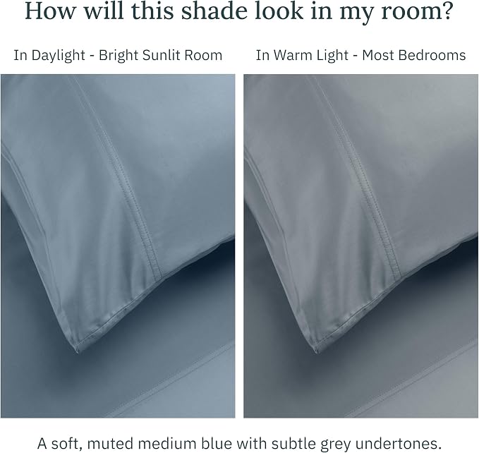 100% Egyptian Cotton Pillowcase King Set of 2, Hotel Quality Pillow Cases - Image 5