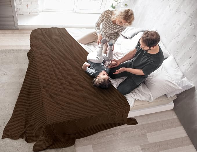 Utopia Bedding 100% Cotton Waffle Weave Blanket King Size - Image 7