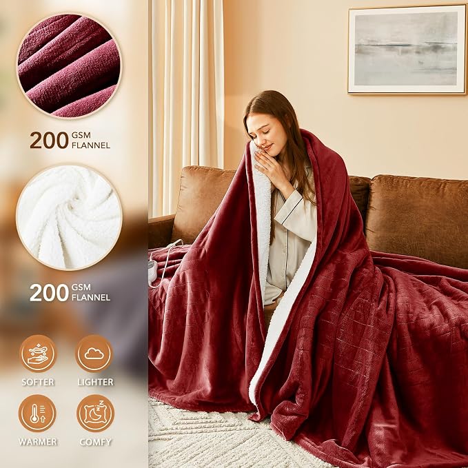 Homemate Electric Heated Blanket Twin - Image 3