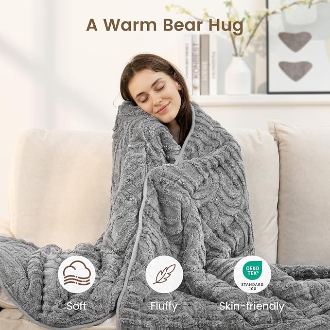 Sherpa Fleece Adult Weighted Blanket Great - Image 4