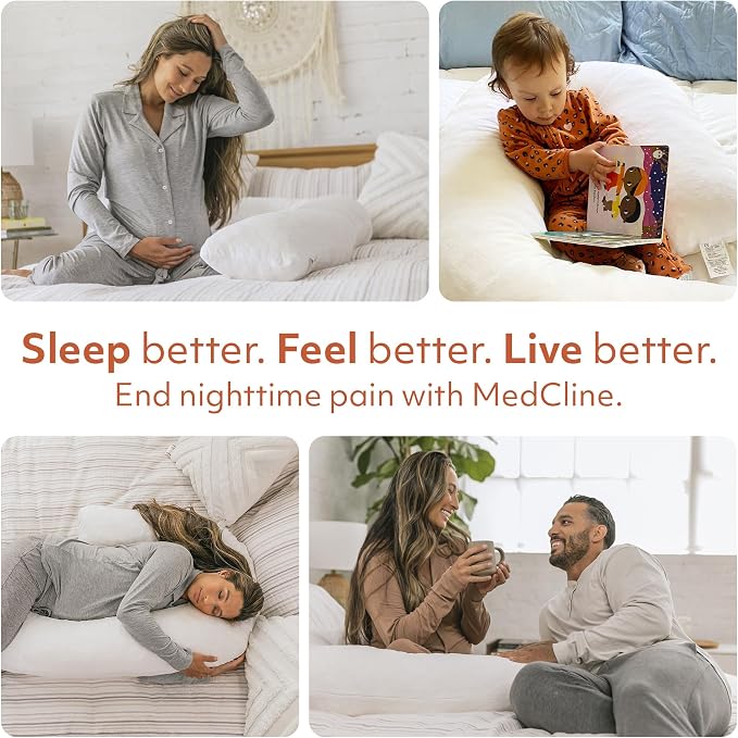 MedCline Therapeutic Full Length Body Pillow, Adjustable Shredded Memory Foam - Image 5