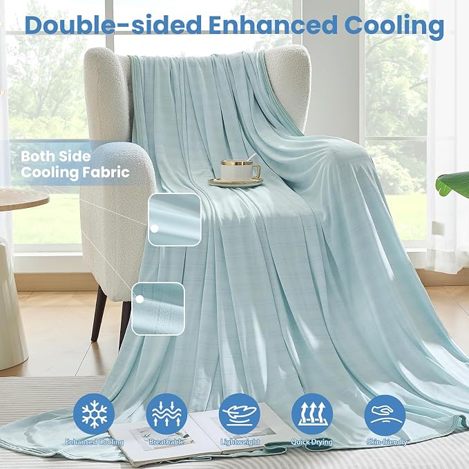 OIGAE Cooling Blanket for Hot Sleepers - Image 3