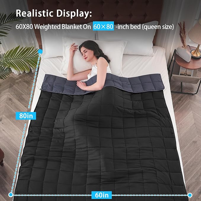 yescool Weighted Blanket for Adults Cooling Heavy Blanket for Sleeping Perfect - Image 2