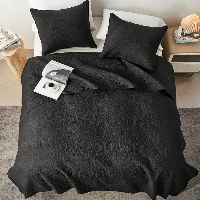 akkialla Queen Quilt Bedding Set, Lightweight Soft Bedspread Coverlet, Modern - Image 3