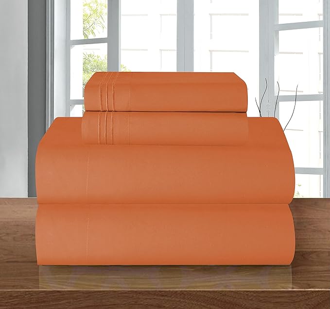 Elegant Comfort Luxury 1500 Premium Hotel Quality Microfiber 4-Piece Sheet Set by ELEGANTCOMFORT
