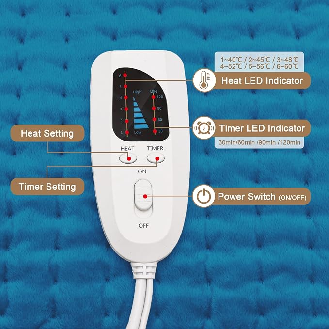 Deepsoon Heating Pad, Electric Heating Pads - Image 6