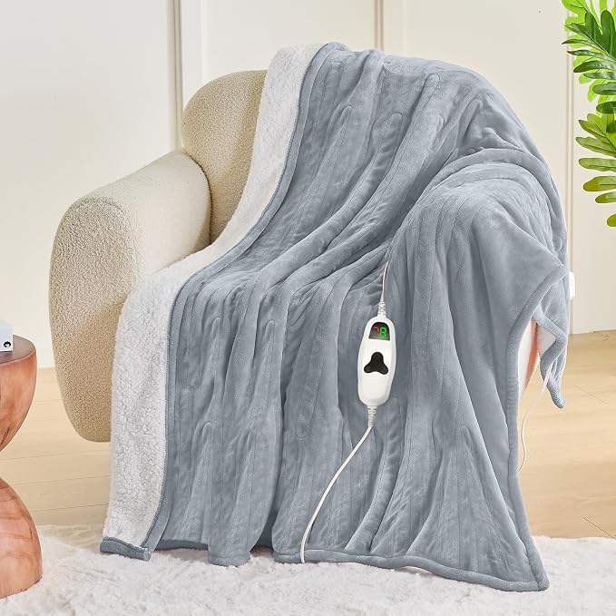 greenoak Heated Blanket Electric Twin 62"X84", Heating Blankets - Image 8