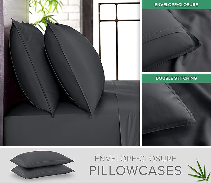 Full Sheets by Pure Bamboo, Genuine 100% Organic Viscose Derived from Bamboo - Image 3