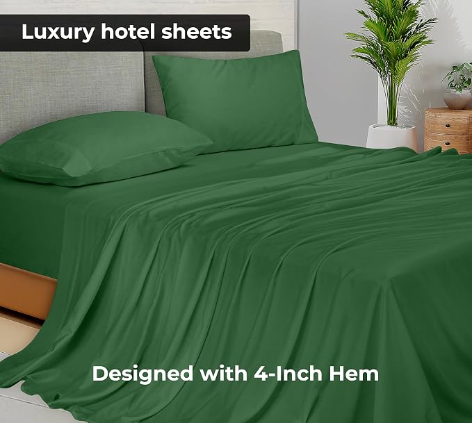 Royale Linens 2 Pack Bulk Flat Sheet Set - Image 3