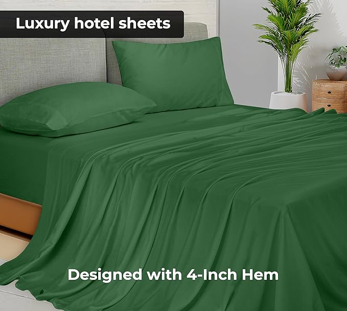 Royale Linens 2 Pack Bulk Flat Sheet Set - Image 3