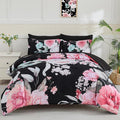 Yogeneg Queen Comforter Set 7 Piece Bed in a Bag, Soft Microfiber Comforter by YOGENEG