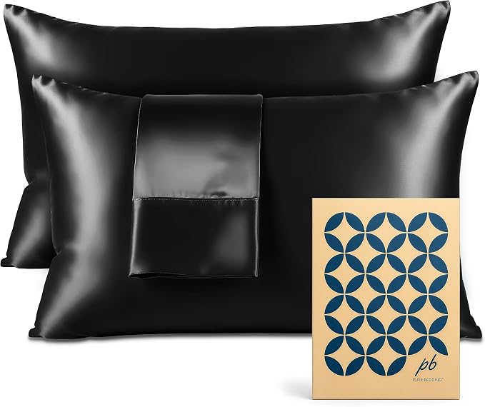 Pure Bedding Satin Pillowcase 2 Pack by PureBedding