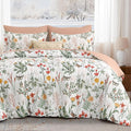Yiran 7 Piece Floral Comforter Set Queen Size, Botanical Bed in a Bag by Yiran