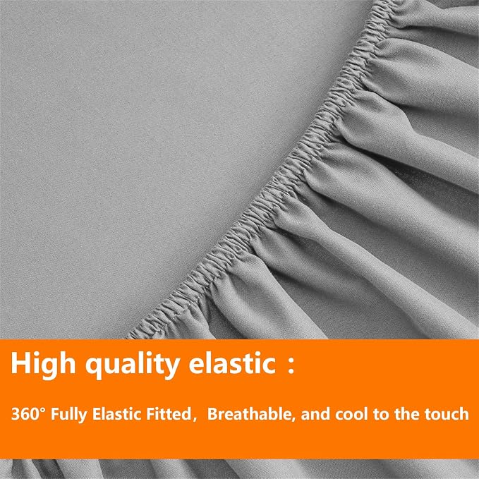 TAIMIT Grey Twin Size Comforter Set - Image 6