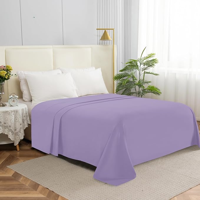 Elegant Comfort Premium Hotel Quality 1-Piece Flat Sheet, Luxury & Softest 1500 by ELEGANTCOMFORT