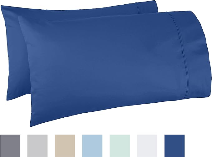 Amazon Basics 400 Thread Count 100% Cotton Pillow Cases, Sateen Weave, King Size - Image 5