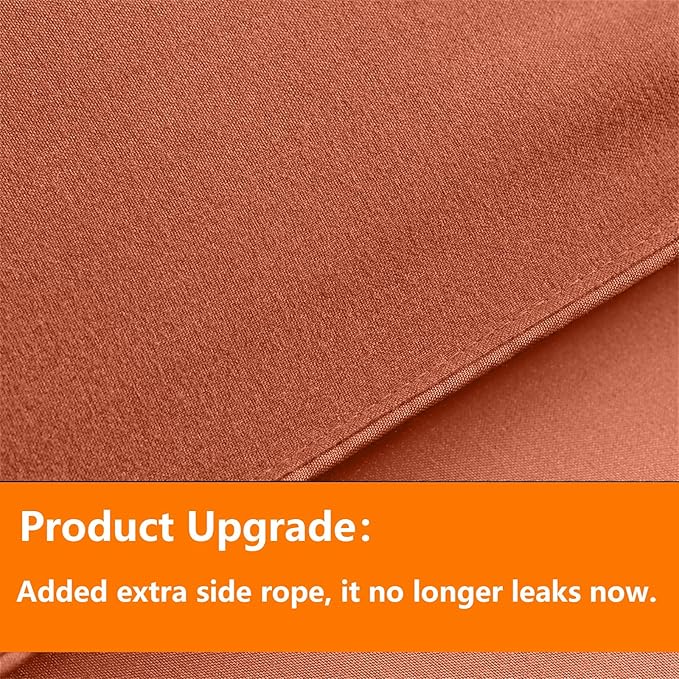 TAIMIT Burnt Orange Full Size Comforter Set - Image 3