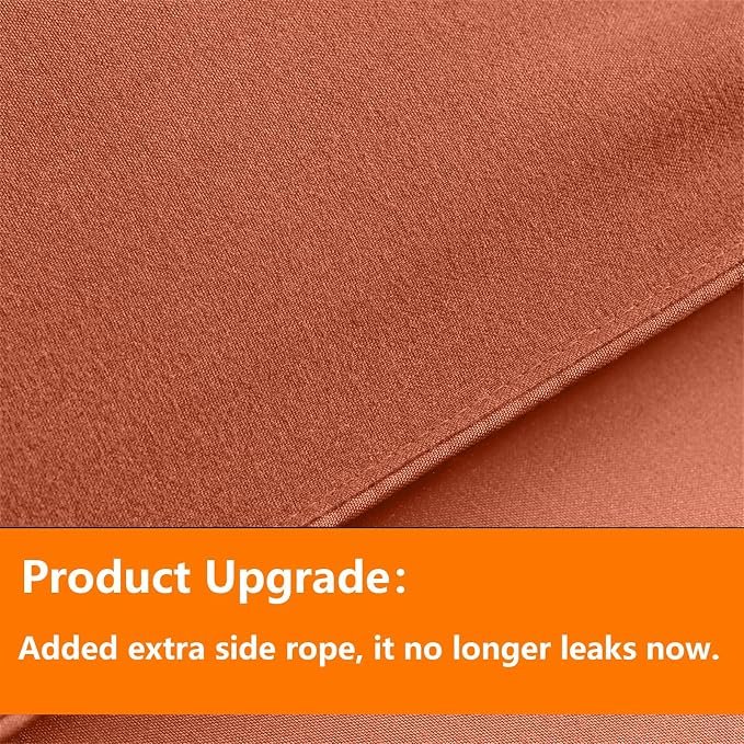 TAIMIT Burnt Orange Queen Size Comforter Set - Image 3