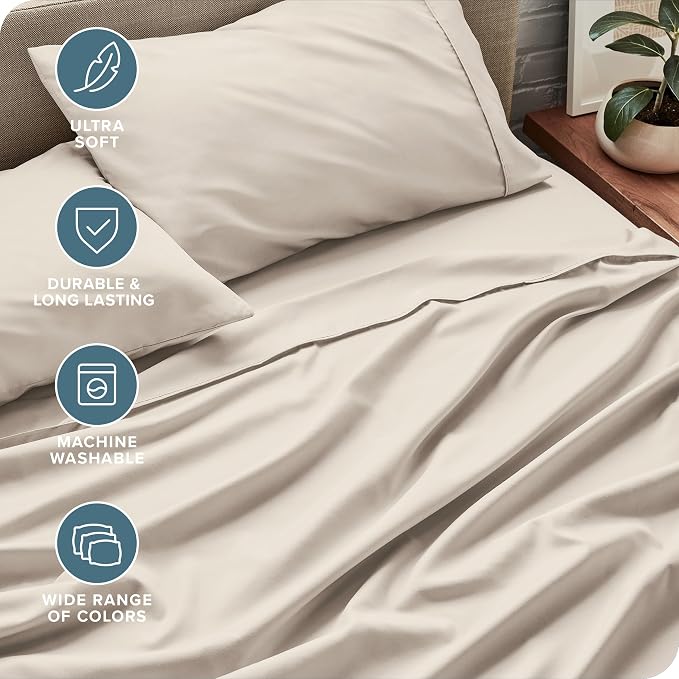 Bare Home Split California King Sheet Set - Image 5