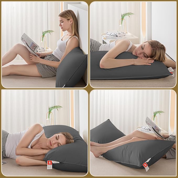 Goose Down Body Pillows for Adults, Large Body Pillow for Side Sleeper - Image 7