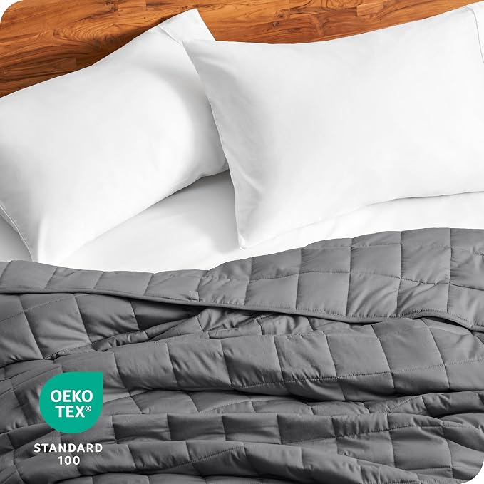 Bare Home Weighted Blanket Queen Size 17lbs - Image 7