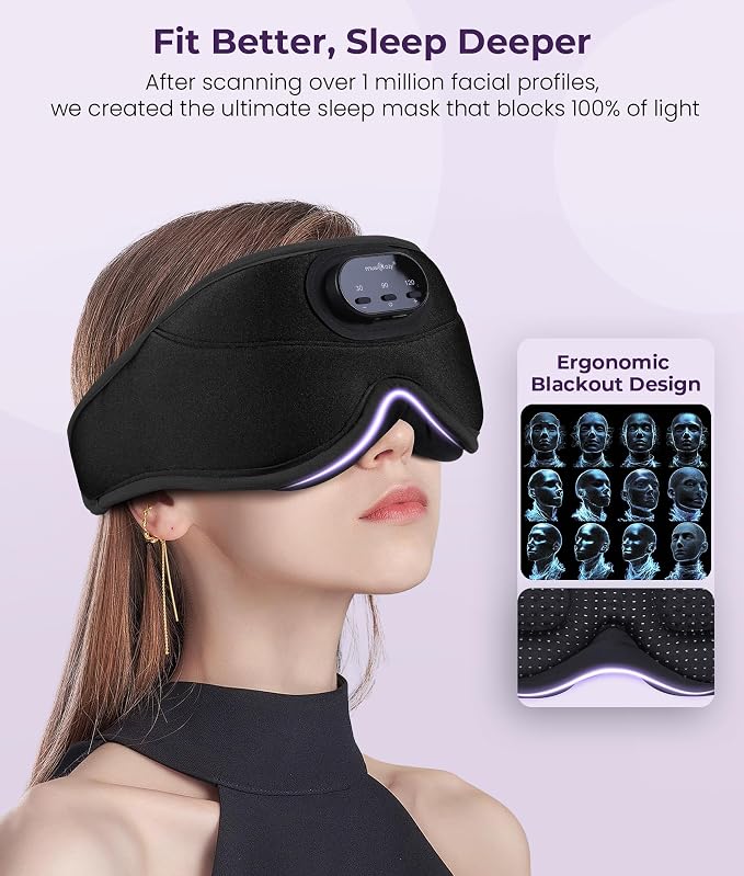 MUSICOZY 3D Bluetooth Sleep Mask - Image 3