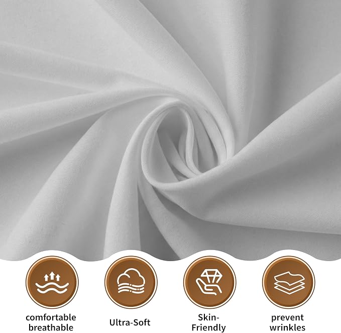 HBHLFZ Queen Flat Sheets Only 2 Pack - Image 5