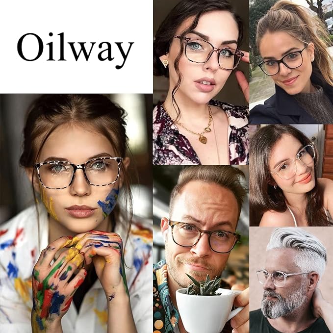 Oilway Blue-Light Blocking Glasses Computer Reading/Gaming/TV/Phones Glasses - Image 2