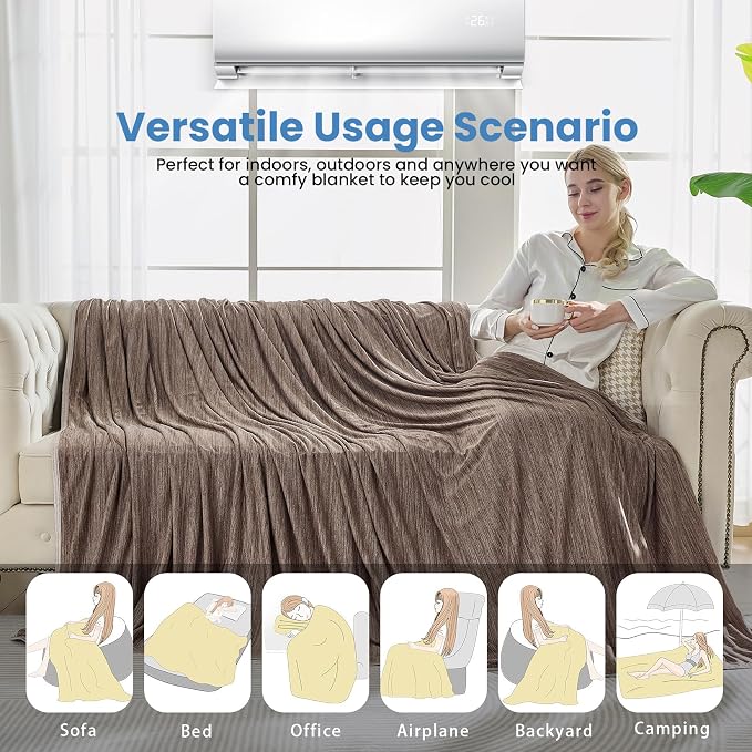 OIGAE Cooling Blanket for Hot Sleepers - Image 7