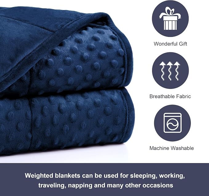 Alomidds Weighted Blanket, Luxury Velvet Weighted Blankets - Image 5